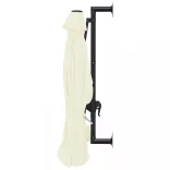 homokszínű falra szerelhető napernyő fémrúddal 300 cm