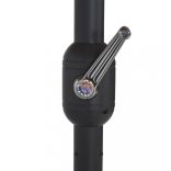 antracitszürke kültéri napernyő alumíniumrúddal 460 x 270 cm