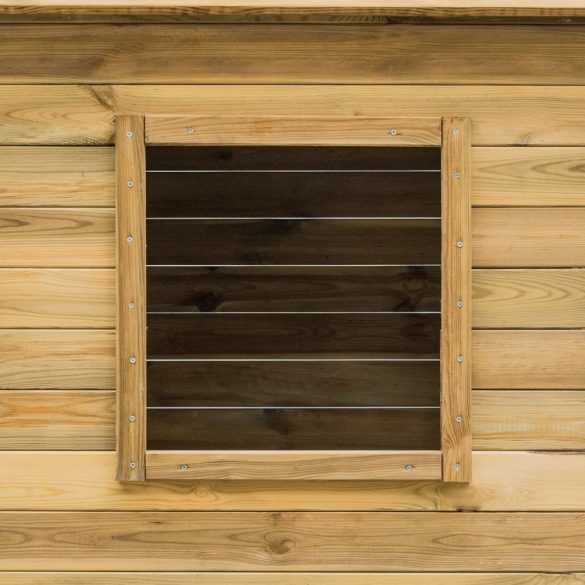 kültéri fenyőfa játszóház 120 x 120 x 146 cm