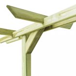 kerti pergola impregnált fenyőfalécekből 360 x 200 x 60 cm