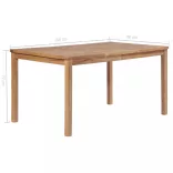 tömör tíkfa kerti asztal 150 x 90 x 77 cm