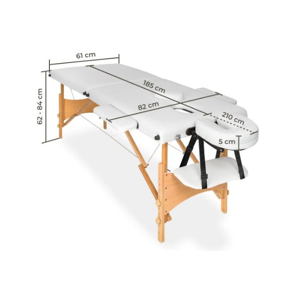 2 zónás pink fa masszázságy hordozótáskával-2104S