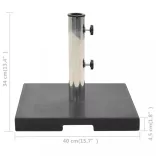 négyszögletes fekete gránit napernyőtalp 20 kg