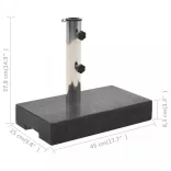 fekete téglalap alakú gránit napernyőtalp 25 kg