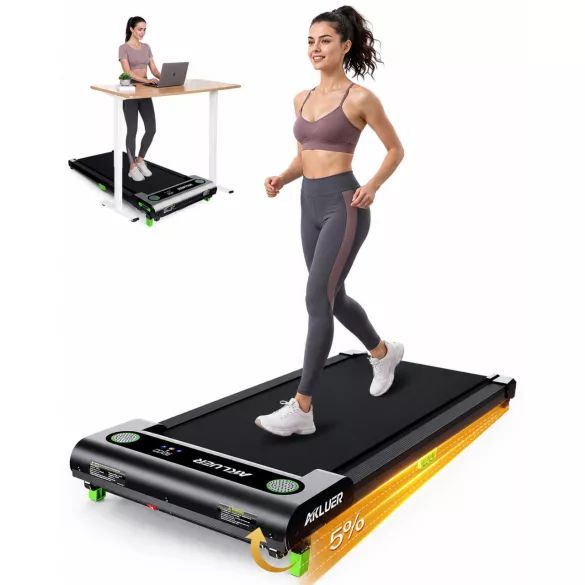 AKLUER 480L-A Walking Pad Sétapad Manuális Emelkedővel 150kg teherbírás