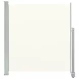 krémszínű behúzható oldalsó terasz napellenző 140 x 300 cm