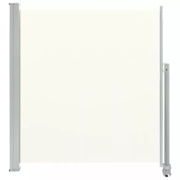 krémszínű behúzható oldalsó terasz napellenző 140 x 300 cm