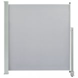 szürke behúzható oldalsó terasz napellenző 140 x 300 cm