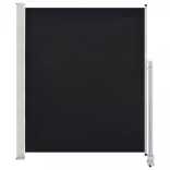 fekete behúzható oldalsó terasz napellenző 160 x 300 cm