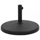 kerek fekete műgyanta napernyőtalp 19 kg