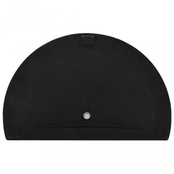félkör alakú fekete műgyanta napernyőtalp 9 kg