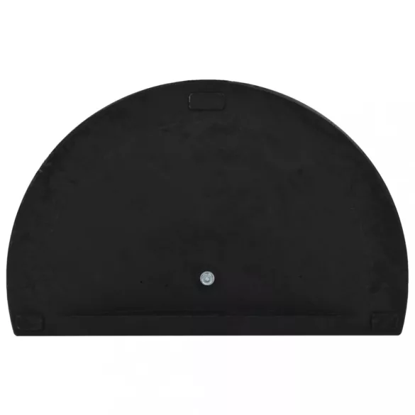 félkör alakú fekete műgyanta napernyőtalp 15 kg