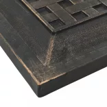 négyzet alakú bronzszínű műgyanta napernyőtalp 12 kg