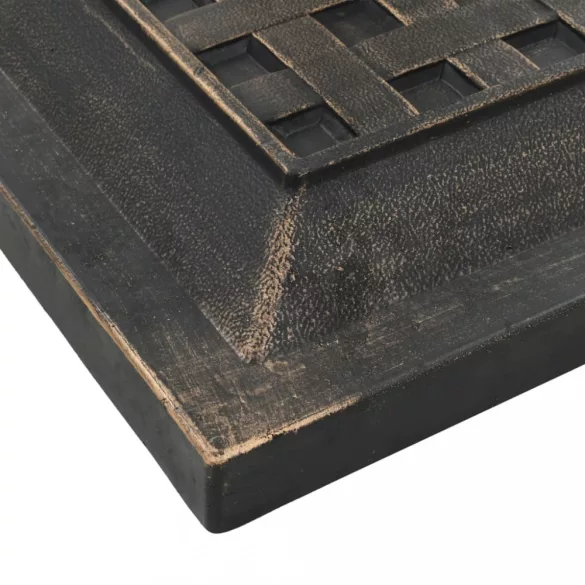 négyzet alakú bronzszínű műgyanta napernyőtalp 12 kg