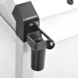 alumínium melegház 302 x 190 x 195 cm 11,19 m³