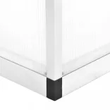 alumínium melegház 362 x 190 x 195 cm 13,41 m³