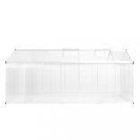 alumínium melegház 421 x 190 x 195 cm 15,6 m³