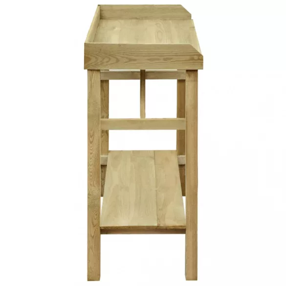 impregnált fenyőfa kerti virágtartó asztal 75 x 40 x 90 cm