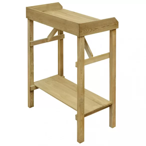 impregnált fenyőfa kerti virágtartó asztal 75 x 40 x 90 cm