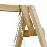impregnált fenyőfa kerti hintapad 205 x 150 x 157 cm