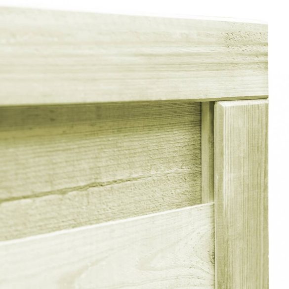 zöld impregnált fenyőfa kertkapu 100 x 75 cm