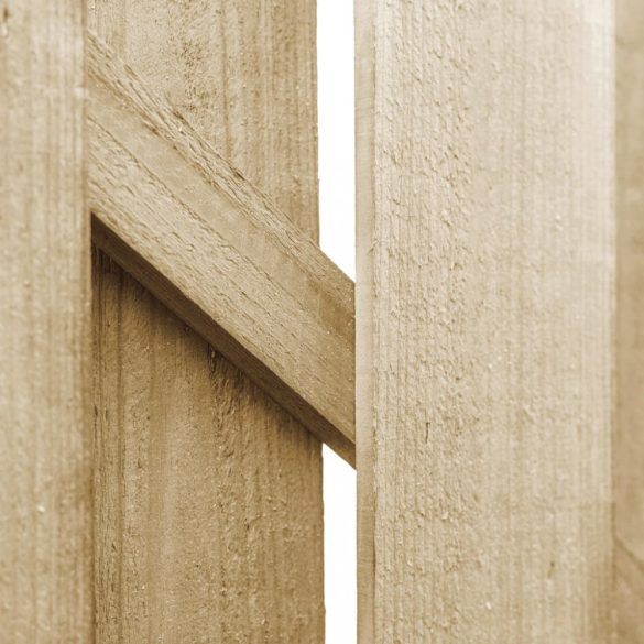 impregnált fenyőfa kertkapu 100 x 100 cm