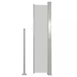 krémszínű behúzható oldalsó napellenző 140 x 300 cm