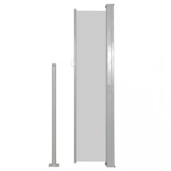 krémszínű behúzható oldalsó napellenző 140 x 300 cm