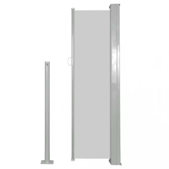 krémszínű behúzható oldalsó napellenző 120 x 300 cm