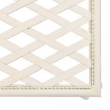 fehér antik fém kerti pad 128 cm