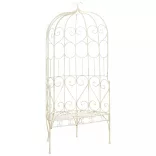 fehér antik vas kerti pad 95 cm