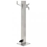 rozsdamentes acél négyzetes kerti oszlop típusú vízcsap 65 cm