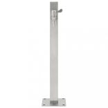 rozsdamentes acél négyzetes kerti oszlop típusú vízcsap 65 cm