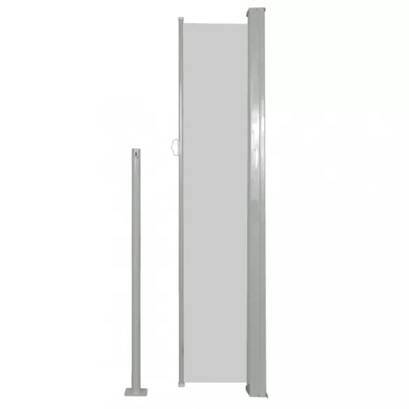 krémszínű behúzható oldalsó napellenző 160 x 500 cm