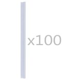 100 darab átlátszó PVC kerítés tekercs rögzítő