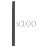 100 darab antracitszürke PVC kerítés tekercs rögzítő
