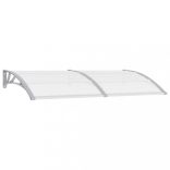 szürke polikarbonát ajtóelőtető 200 x 100 cm