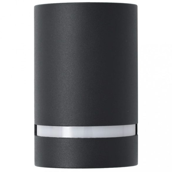 2 db fekete félhenger alakú kültéri fali lámpa 35 W