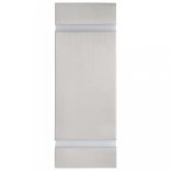 2 db ezüstszínű négyszögű kültéri fali lámpa 35 W