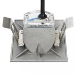 6 darab négyzet alakú ezüst kültéri LED falilámpa 2 W