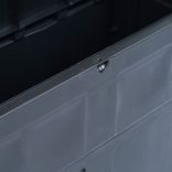 fekete kerti tárolóláda 320 L