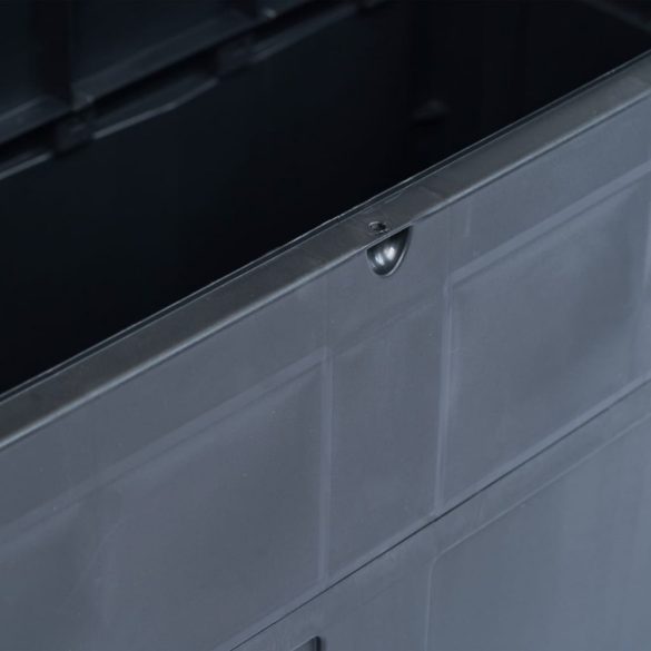 fekete kerti tárolóláda 320 L