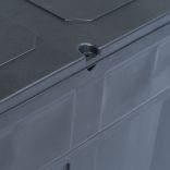 fekete kerti tárolóláda 320 L