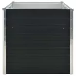 antracitszürke horganyzott acél kerti magaságyás 160x80x77 cm