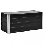 antracitszürke horganyzott acél kerti magaságyás 100x40x45 cm