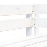 fehér fa kerti raklap sarokpad