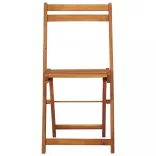 tömör akácfa kerti asztal növénytartóval és 2 bisztrószékkel