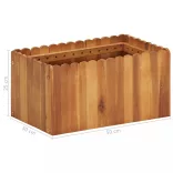 tömör akácfa kerti magaságyás 50 x 30 x 25 cm