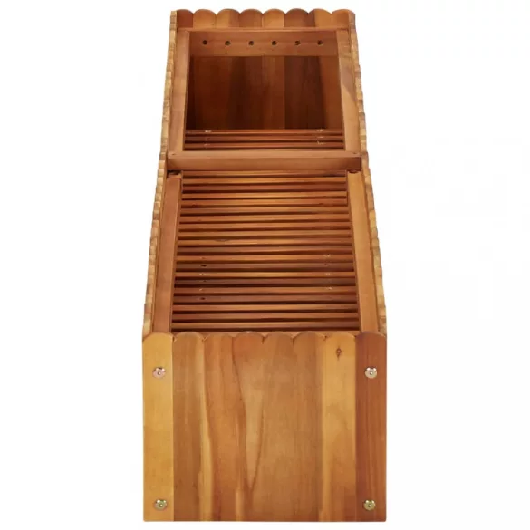 tömör akácfa kerti magaságyás 150 x 30 x 25 cm
