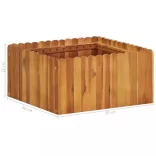 tömör akácfa kerti magaságyás 50 x 50 x 25 cm